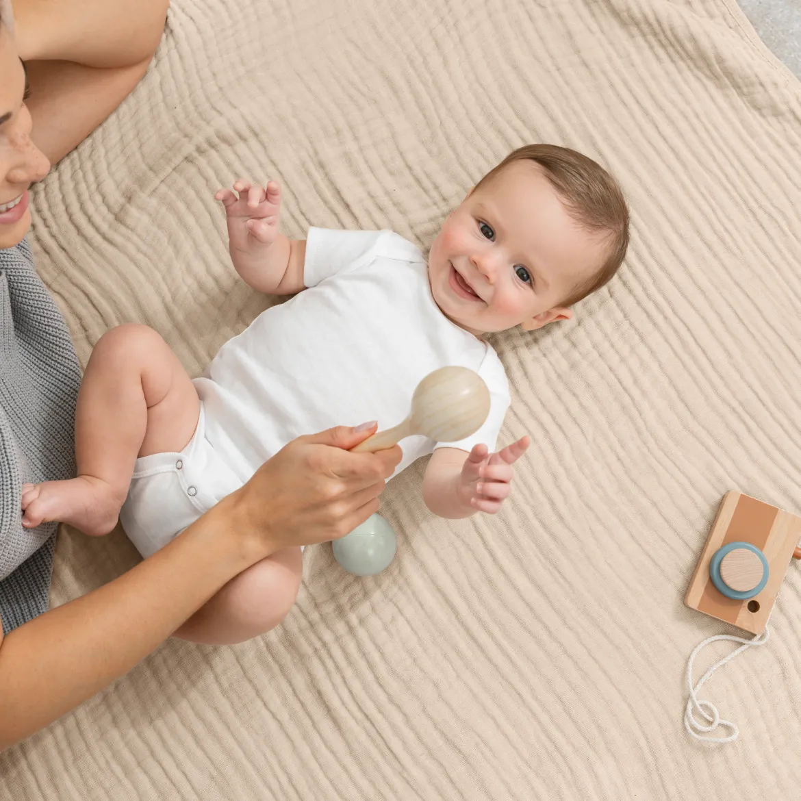 6-Layer Cotton Muslin Baby Blanket