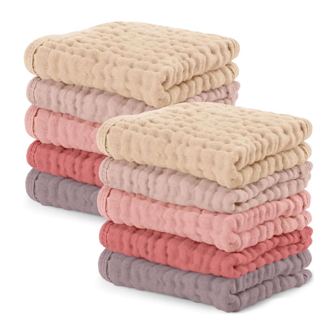 6-Layer Muslin Baby Washcloths (10 Pack)