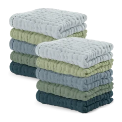6-Layer Muslin Baby Washcloths (10 Pack)
