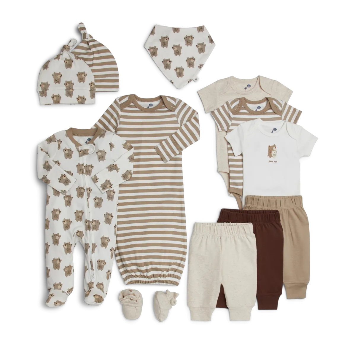 Layette Essentials Organic Cotton 12-Piece Gift Set