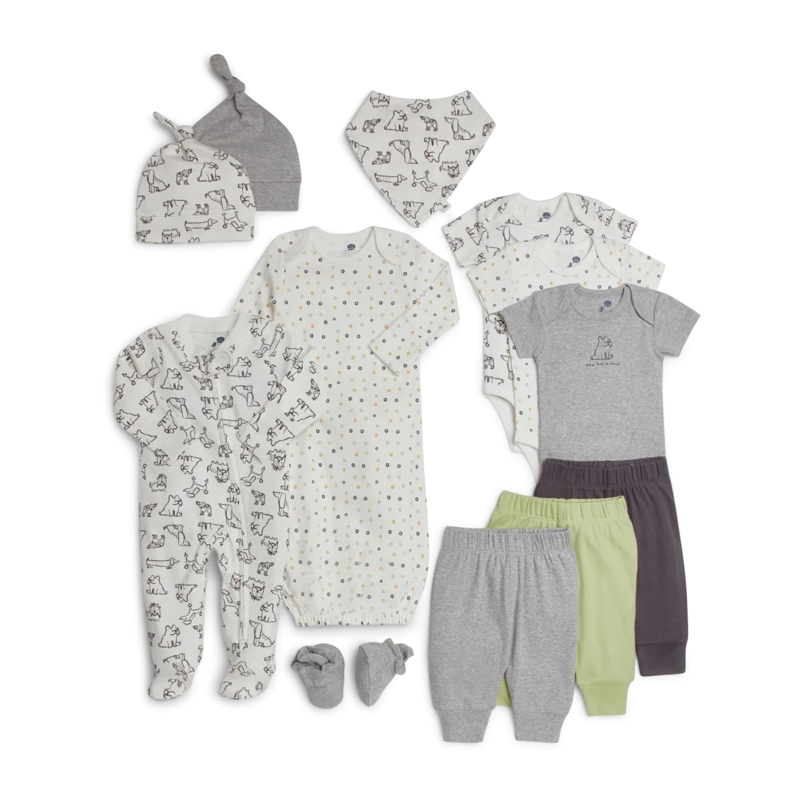 Layette Essentials Organic Cotton 12-Piece Gift Set