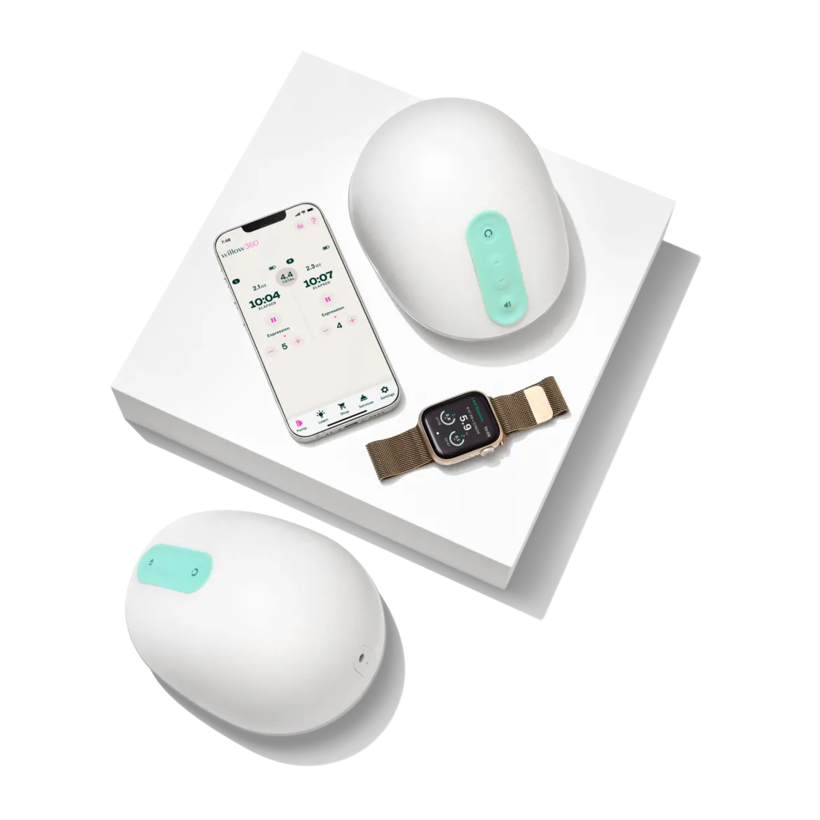 360 Leak-Proof, Wearable Hands-Free, Double Electric Breast Pump