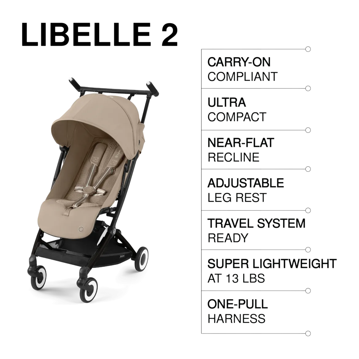 Libelle 2 Ultra-Compact Lightweight Travel Stroller