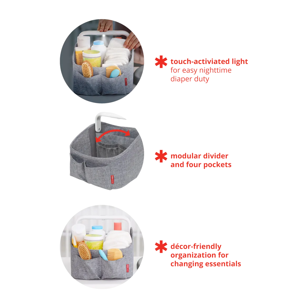 Light-Up Diaper Caddy