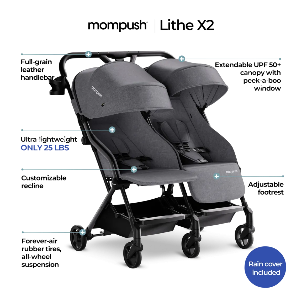 Lithe Double Stroller