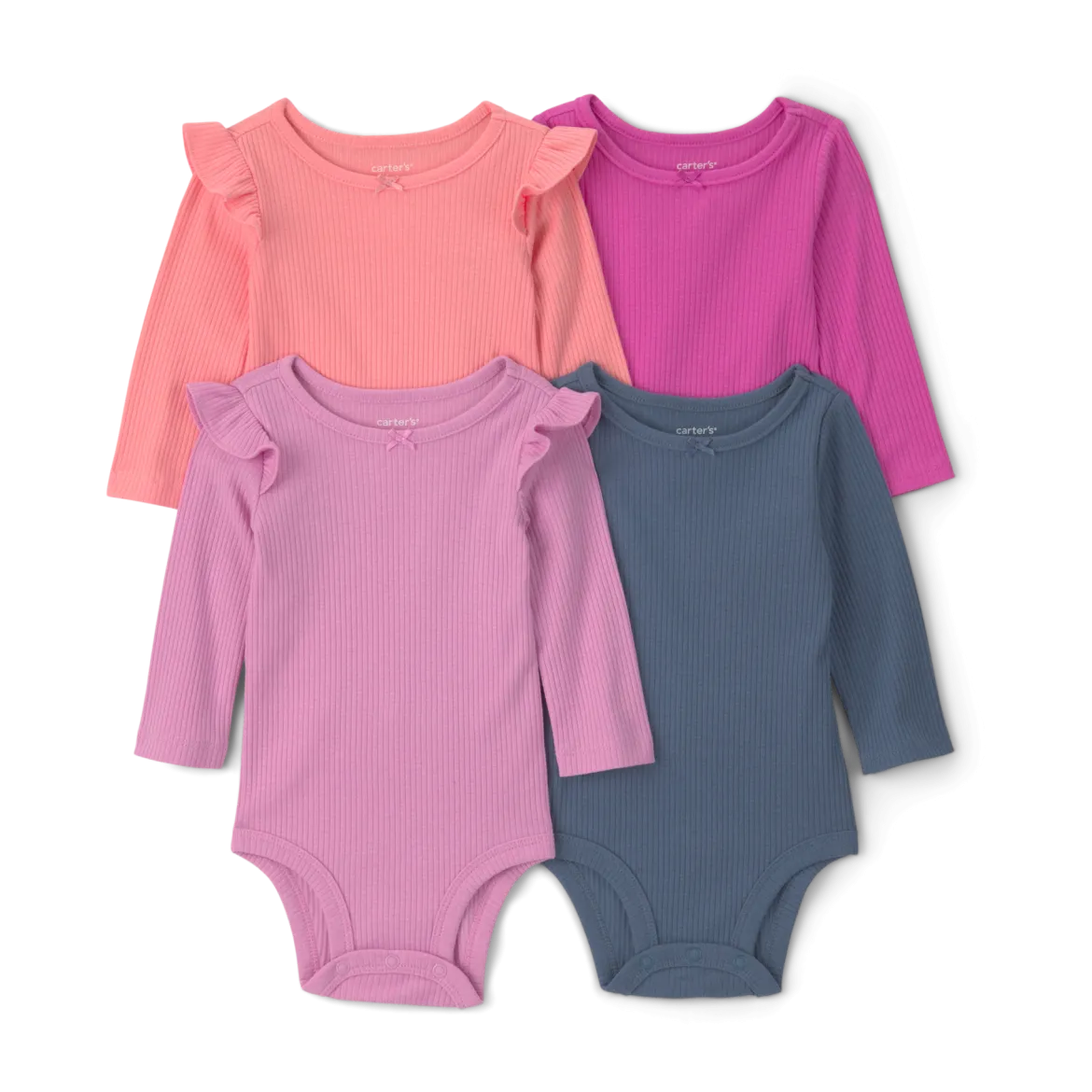 Long-Sleeve Bodysuits (4 Pack)