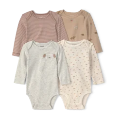 Long-Sleeve Bodysuits (4 Pack)