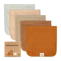 Lumi Muslin Burp Cloths (5 Pack)