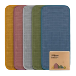 Lumi Muslin Burp Cloths (5 Pack)