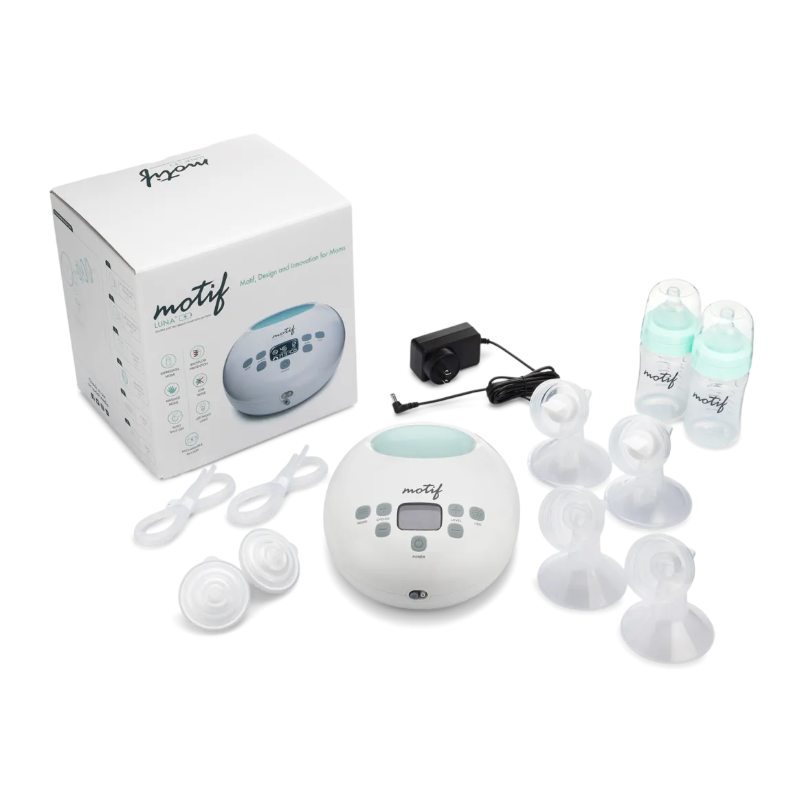 Luna Double Electric Breast Pump with Battery