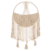 Macrame Toy Storage Basket with Tassels