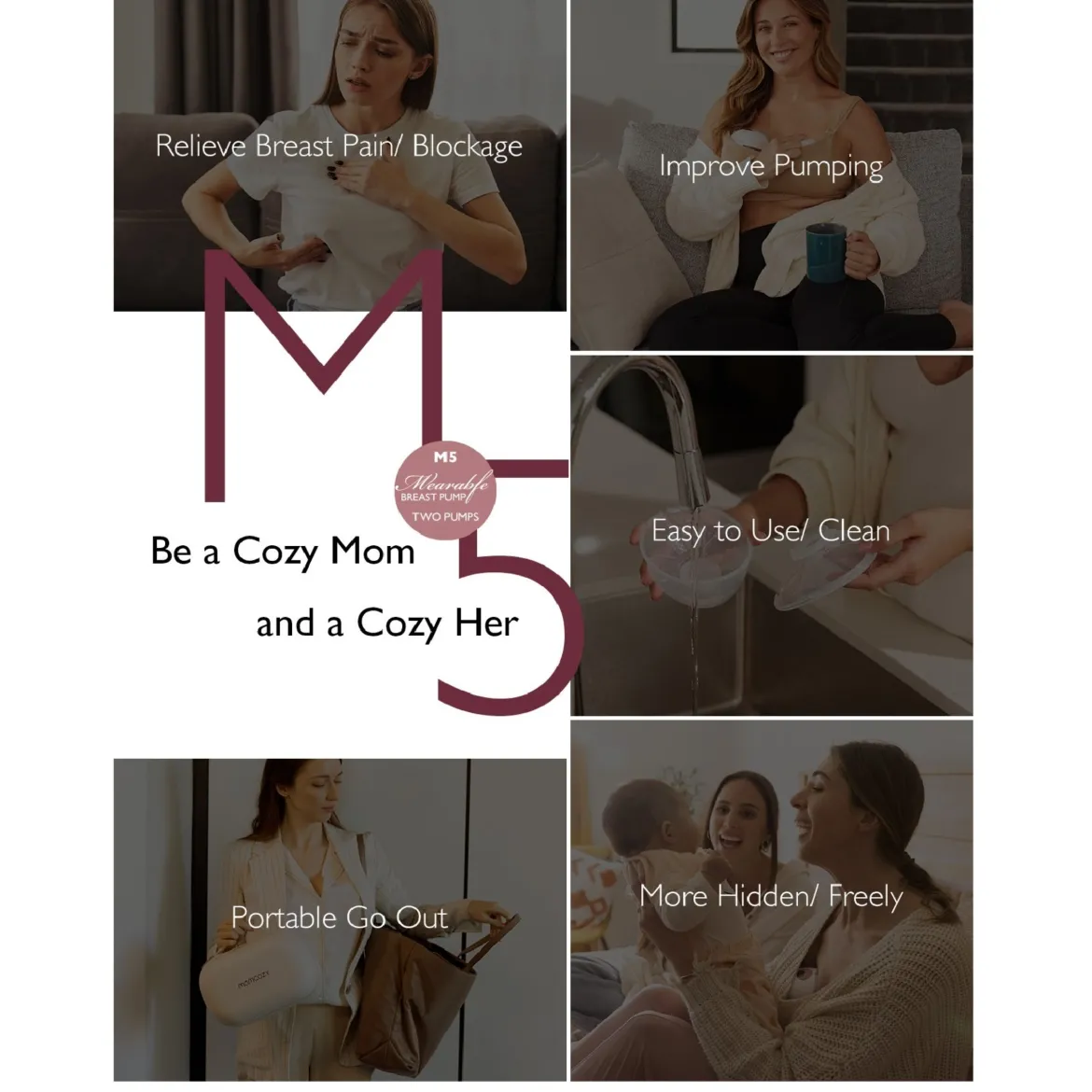 M5 All-In-One Breast Pump