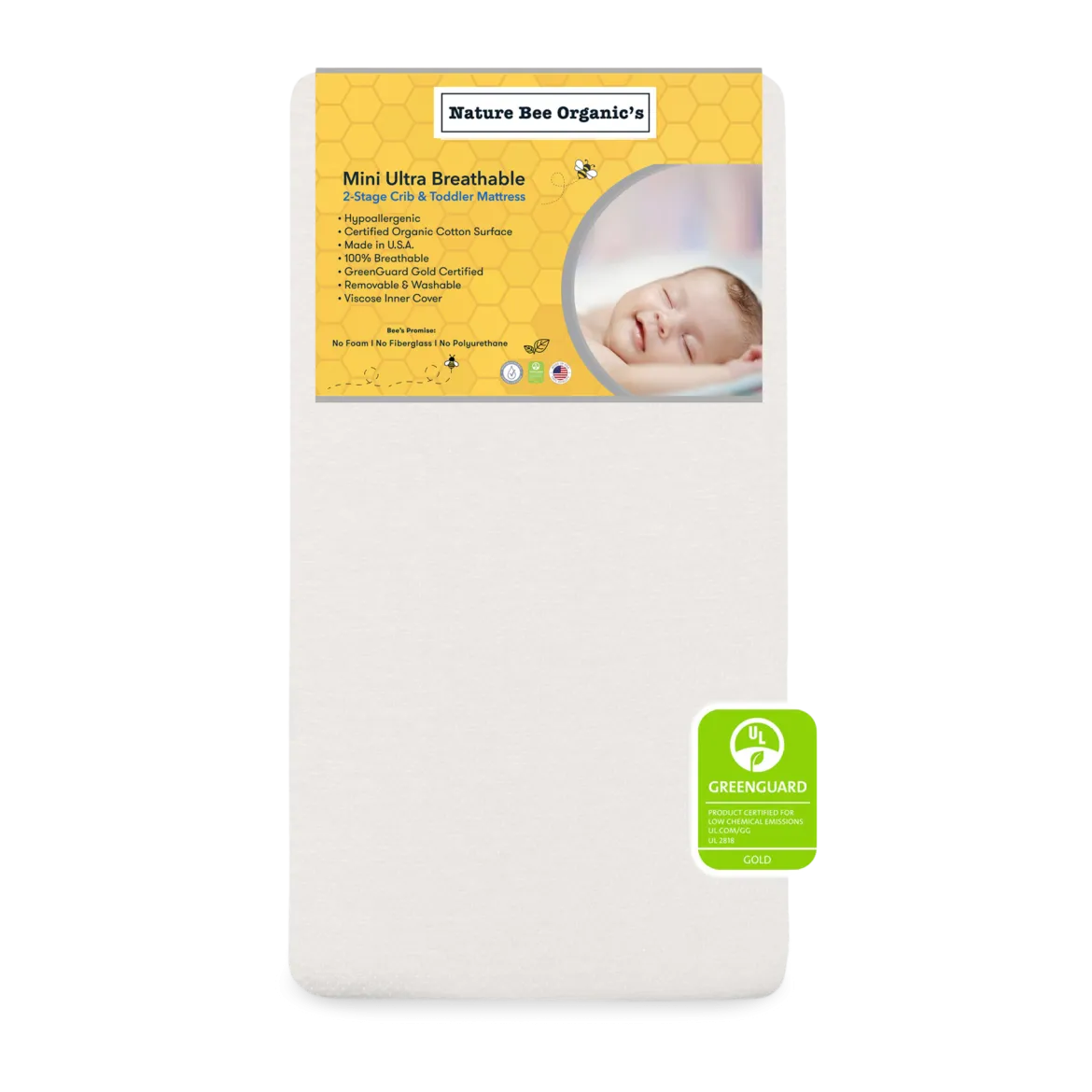Mini Crib Size 2-Stage Mattress