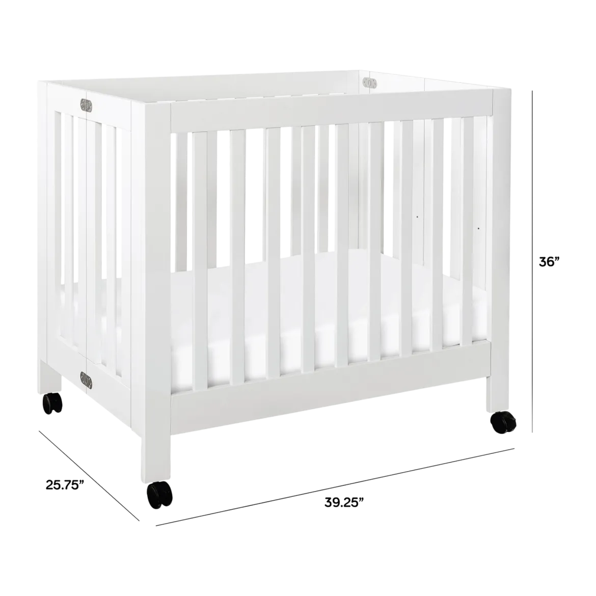 Mini Origami Crib & Mini Organic Mattress Bundle