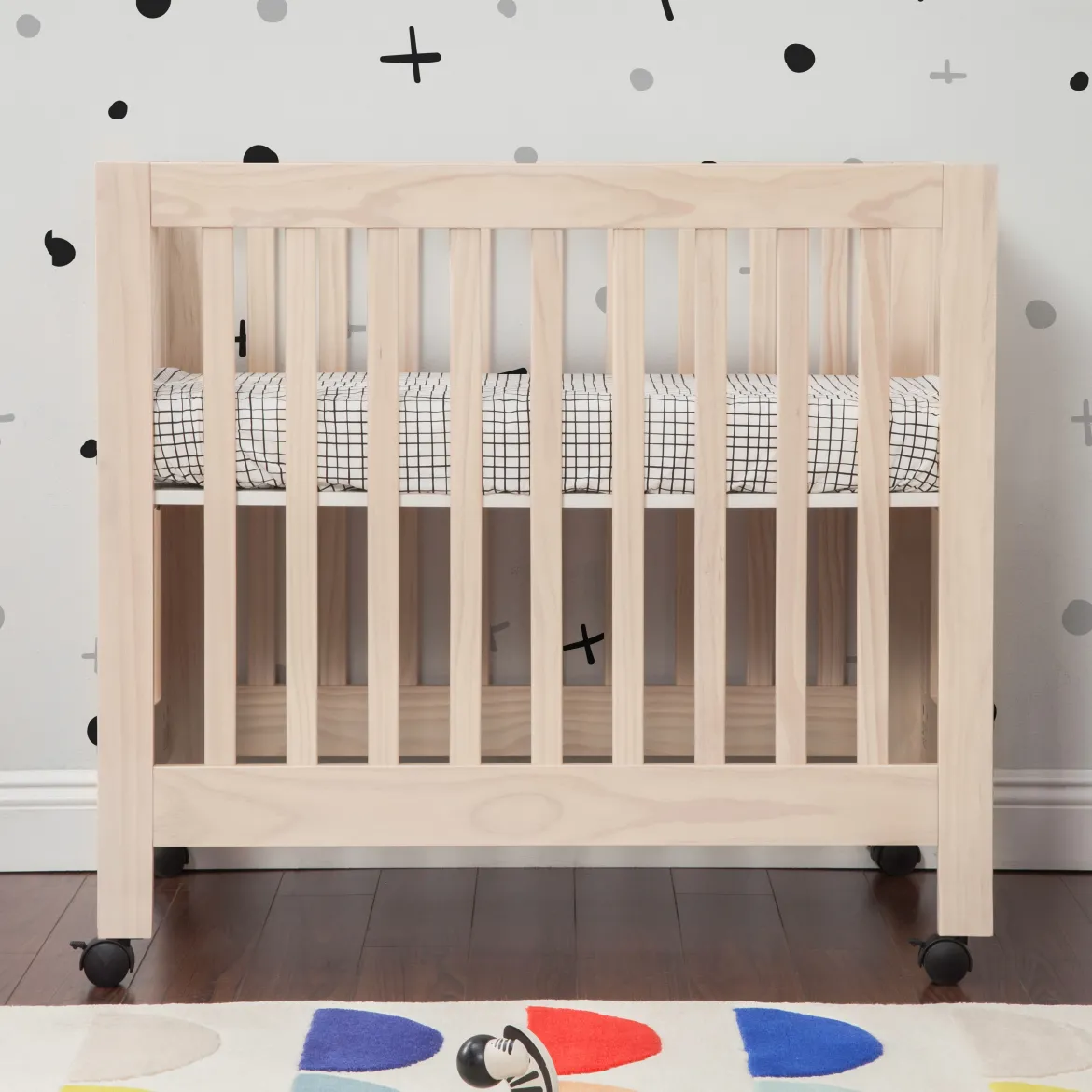 Mini Origami Crib & Mini Organic Mattress Bundle