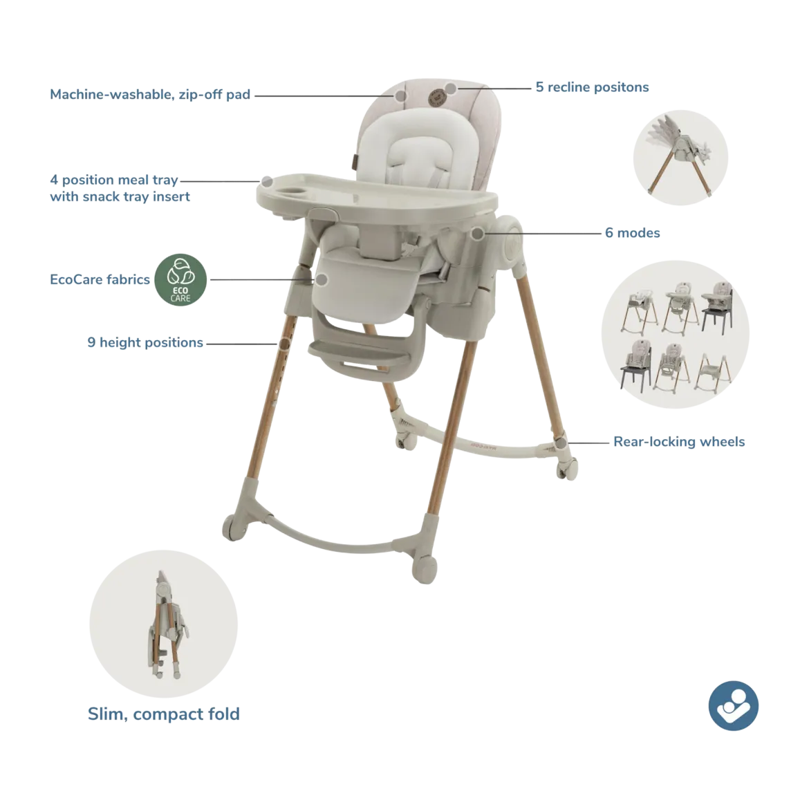 Minla 6-in-1 High Chair