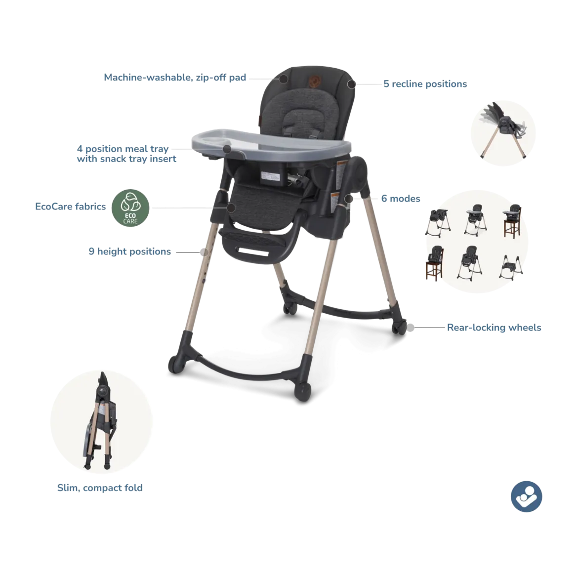 Minla 6-in-1 High Chair