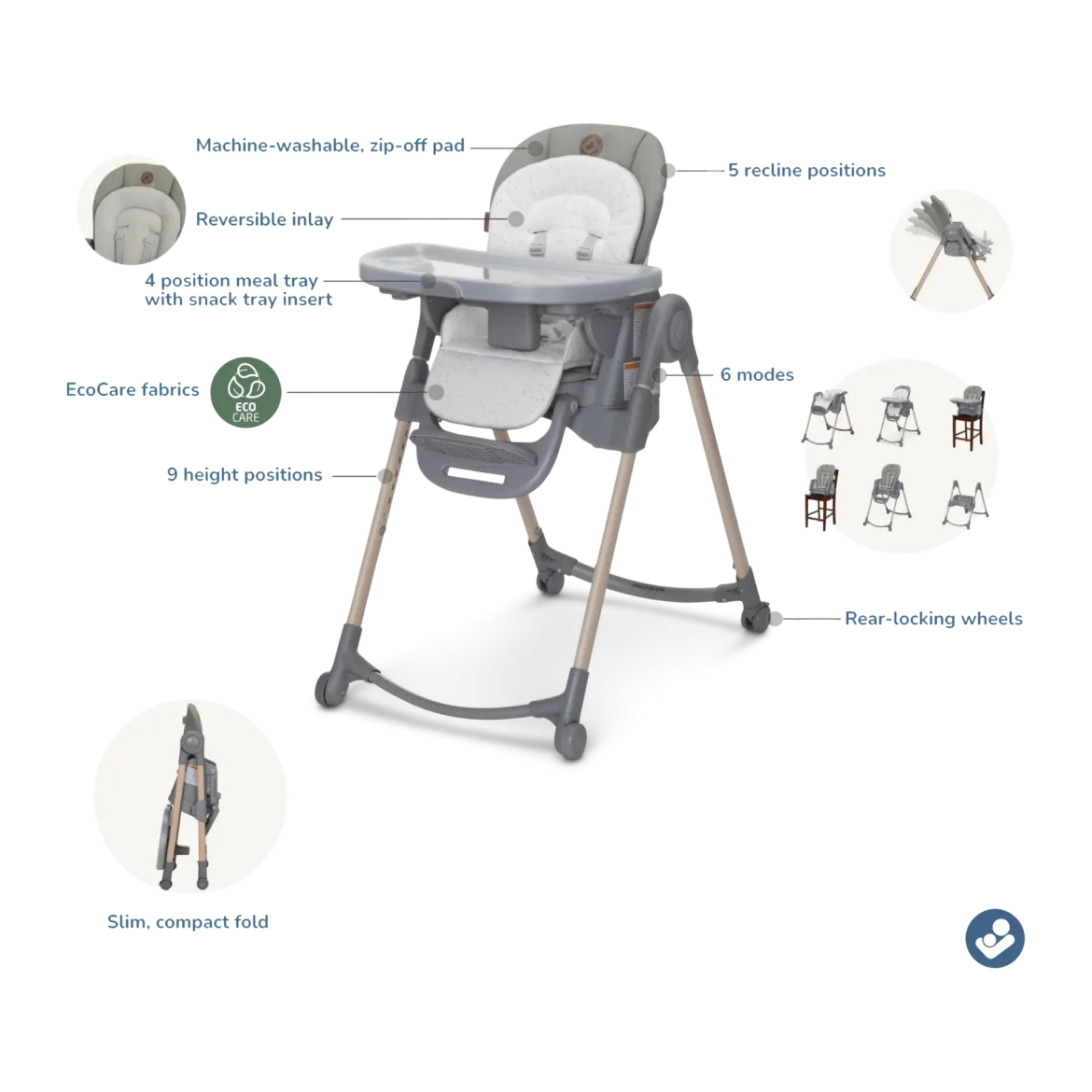 Minla 6-in-1 High Chair