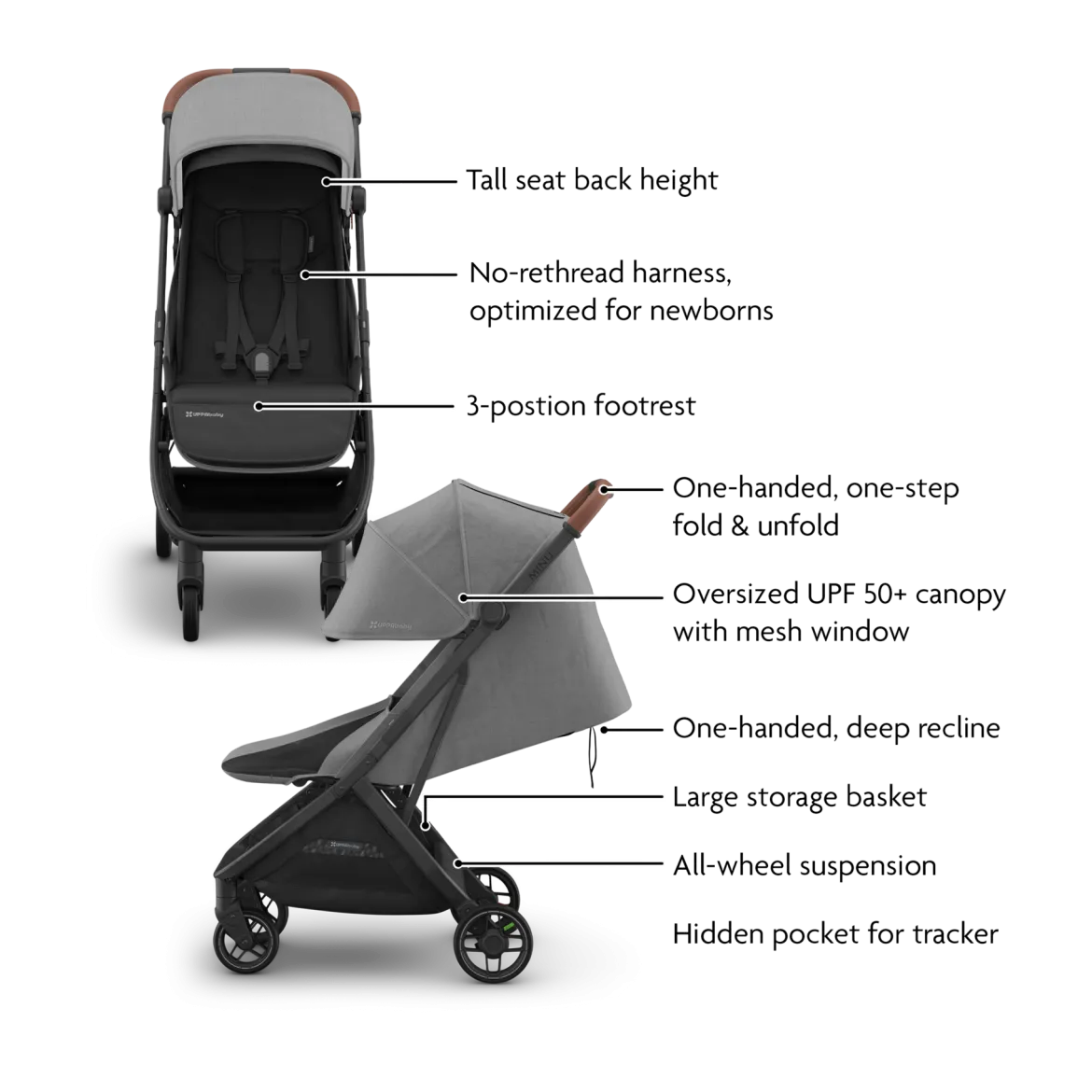 Minu V3 Stroller, Mesa V3 & Car Seat Adapters