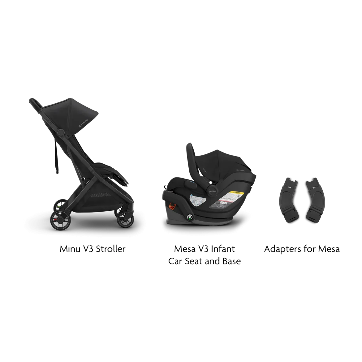 Minu V3 Stroller, Mesa V3 & Car Seat Adapters
