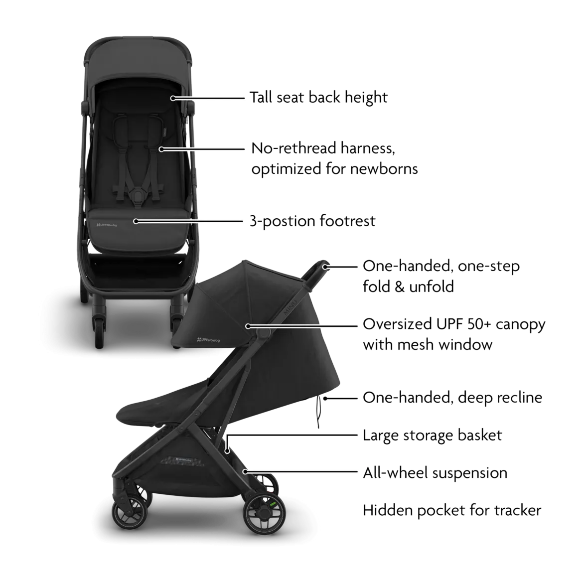 Minu V3 Stroller, Mesa V3 & Car Seat Adapters