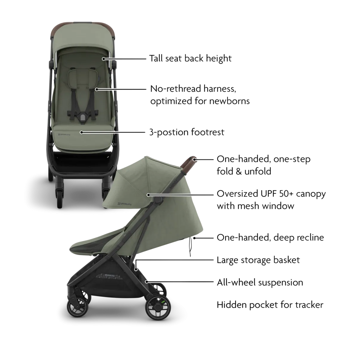 Minu V3 Stroller, Mesa V3 & Car Seat Adapters