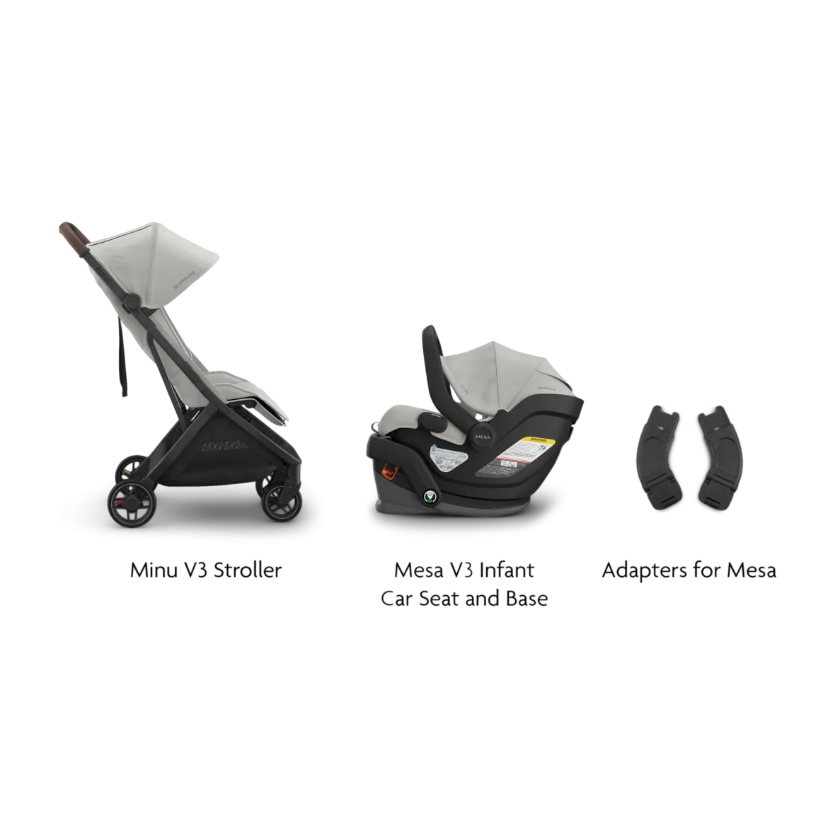 Minu V3 Stroller, Mesa V3 & Car Seat Adapters