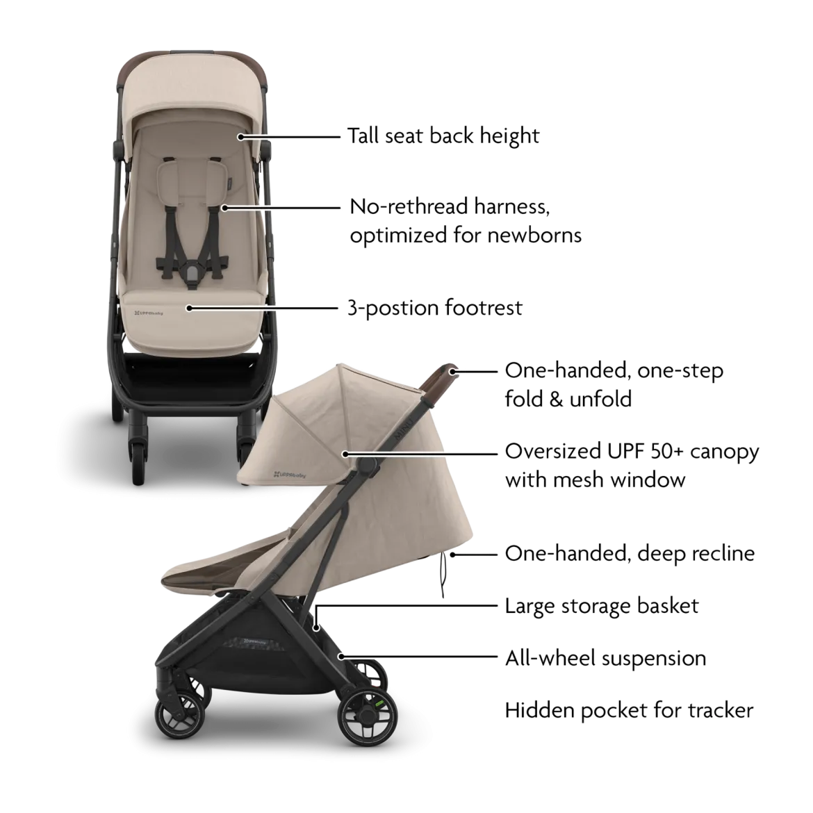 Minu V3 Stroller, Mesa V3 & Car Seat Adapters