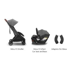 Minu V3 Stroller, Mesa V3 & Car Seat Adapters