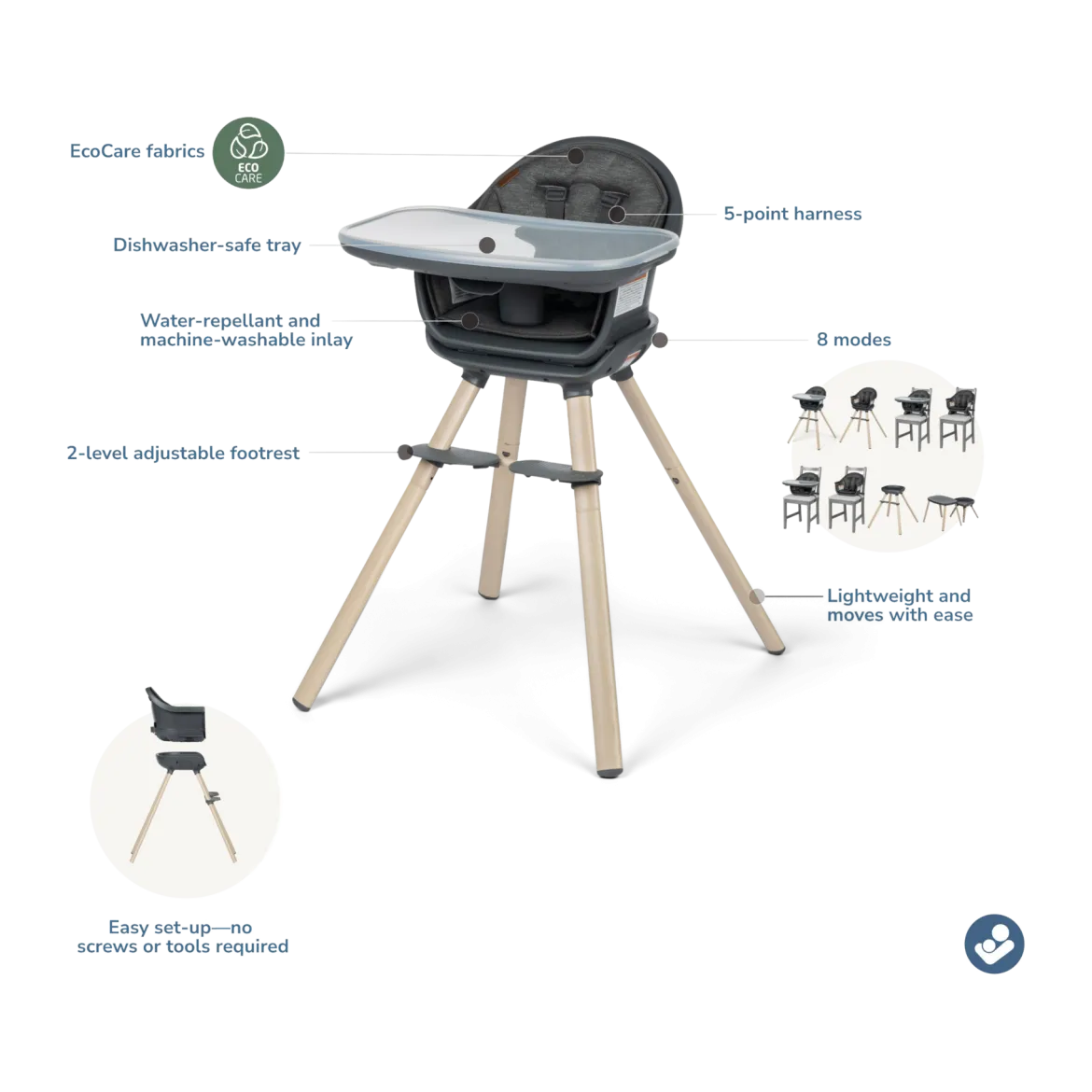 Moa 8-in-1 High Chair