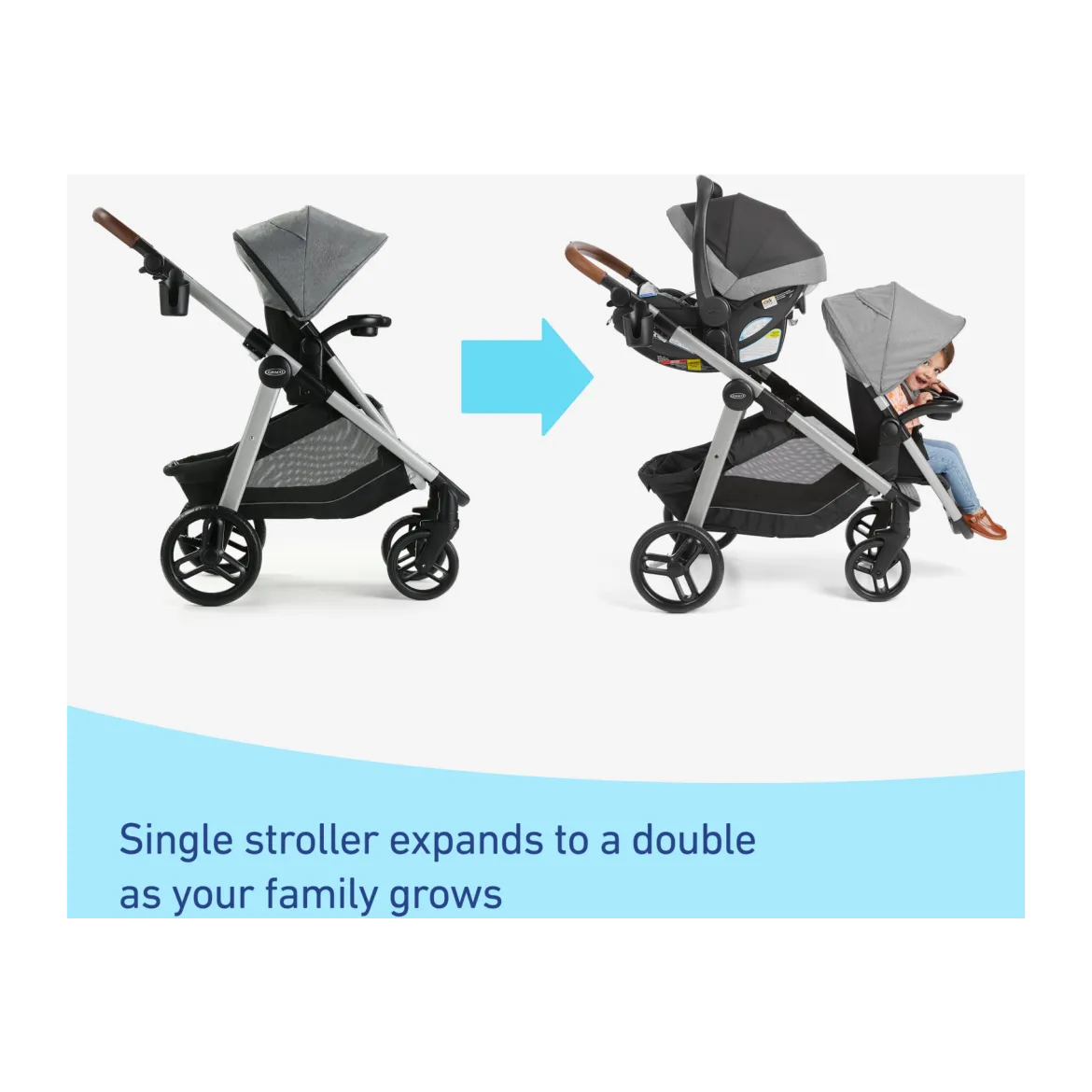 Modes Nest2Grow Stroller & SnugRide SnugFit Infant Car Seat