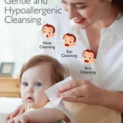 Momcozy Nose Saline Baby Wipes (6 Pack)
