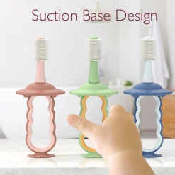 Momcozy 360 Silicone Baby Toothbrush, Toddler Toothbrush