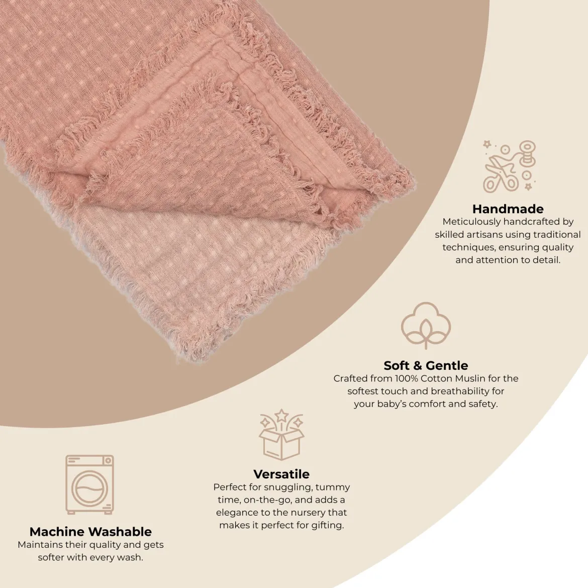 Multi-Layer Muslin Baby Blanket