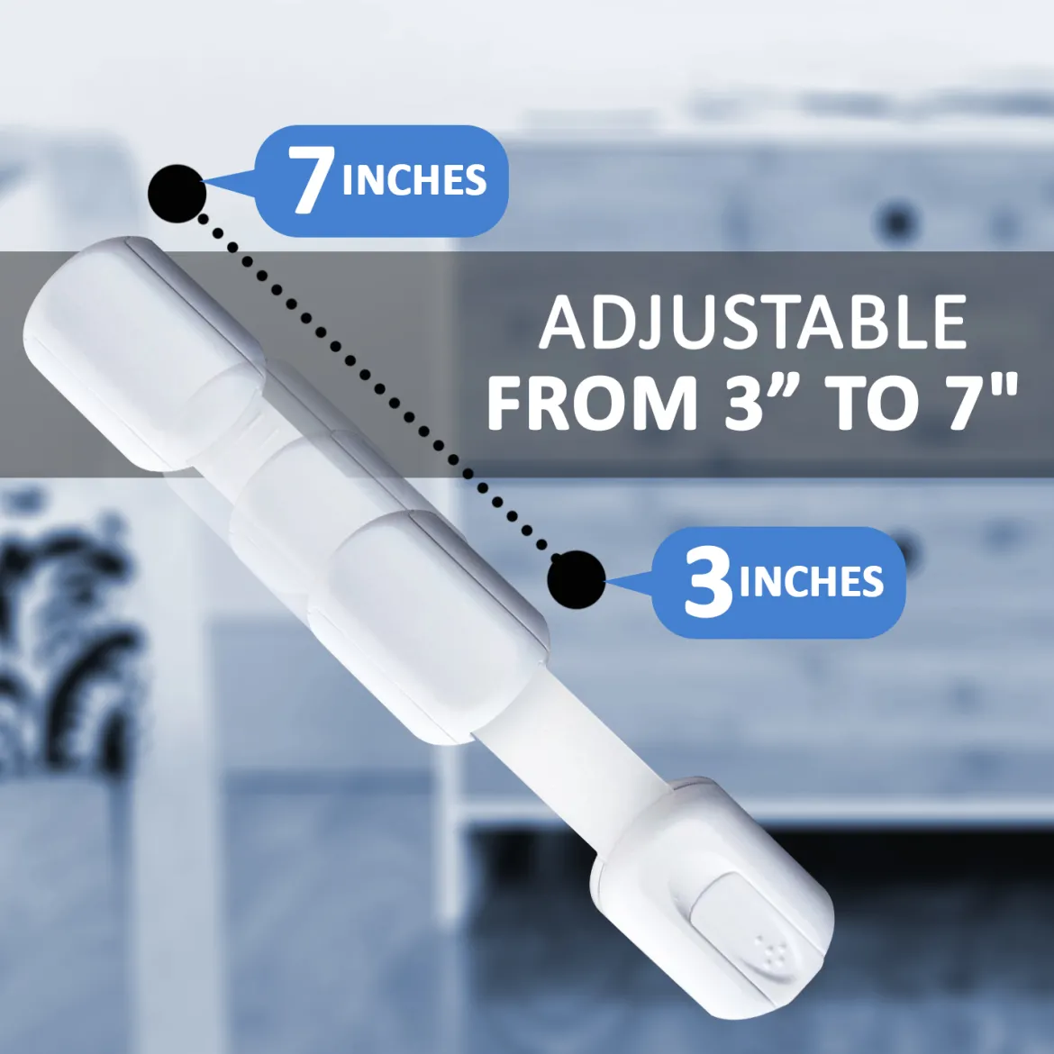 Multi-Purpose Adhesive Child Safety Strap Locks