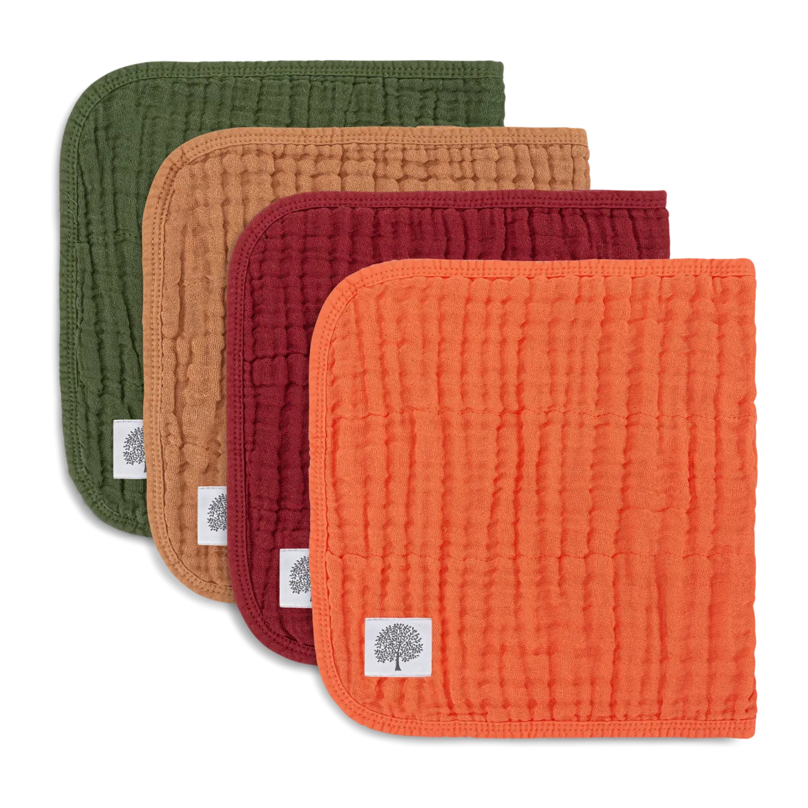 Muslin Cotton Burp Cloths (4-Pack)