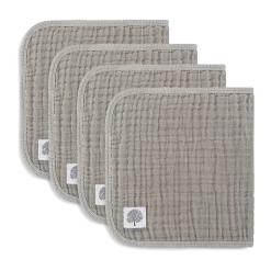 Muslin Cotton Burp Cloths (4-Pack)