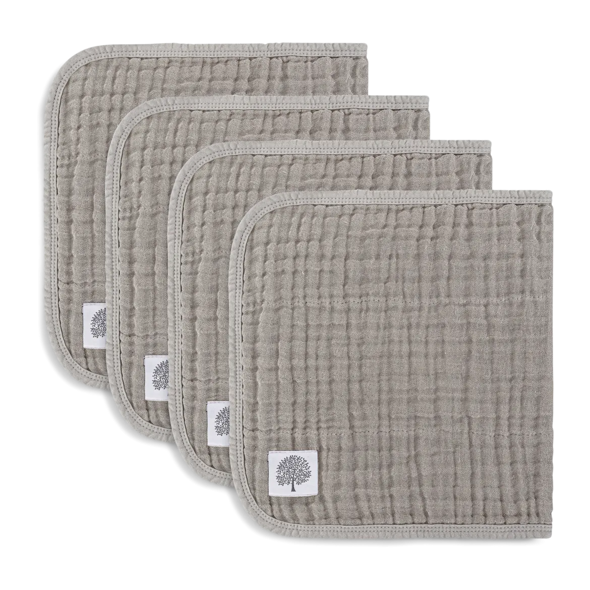 Muslin Cotton Burp Cloths (4-Pack)