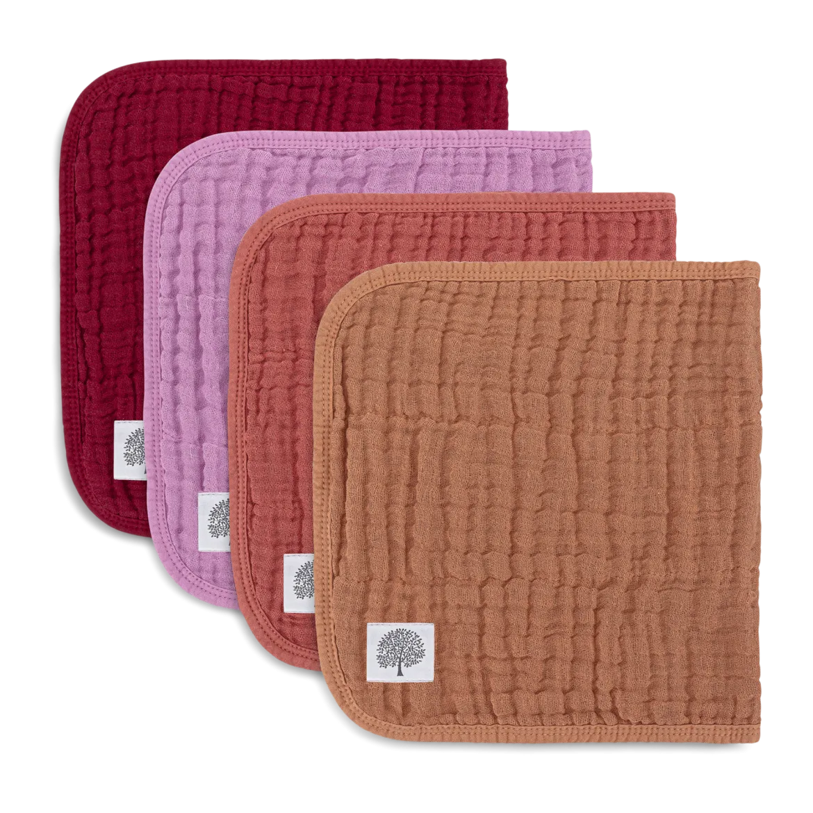 Muslin Cotton Burp Cloths (4-Pack)