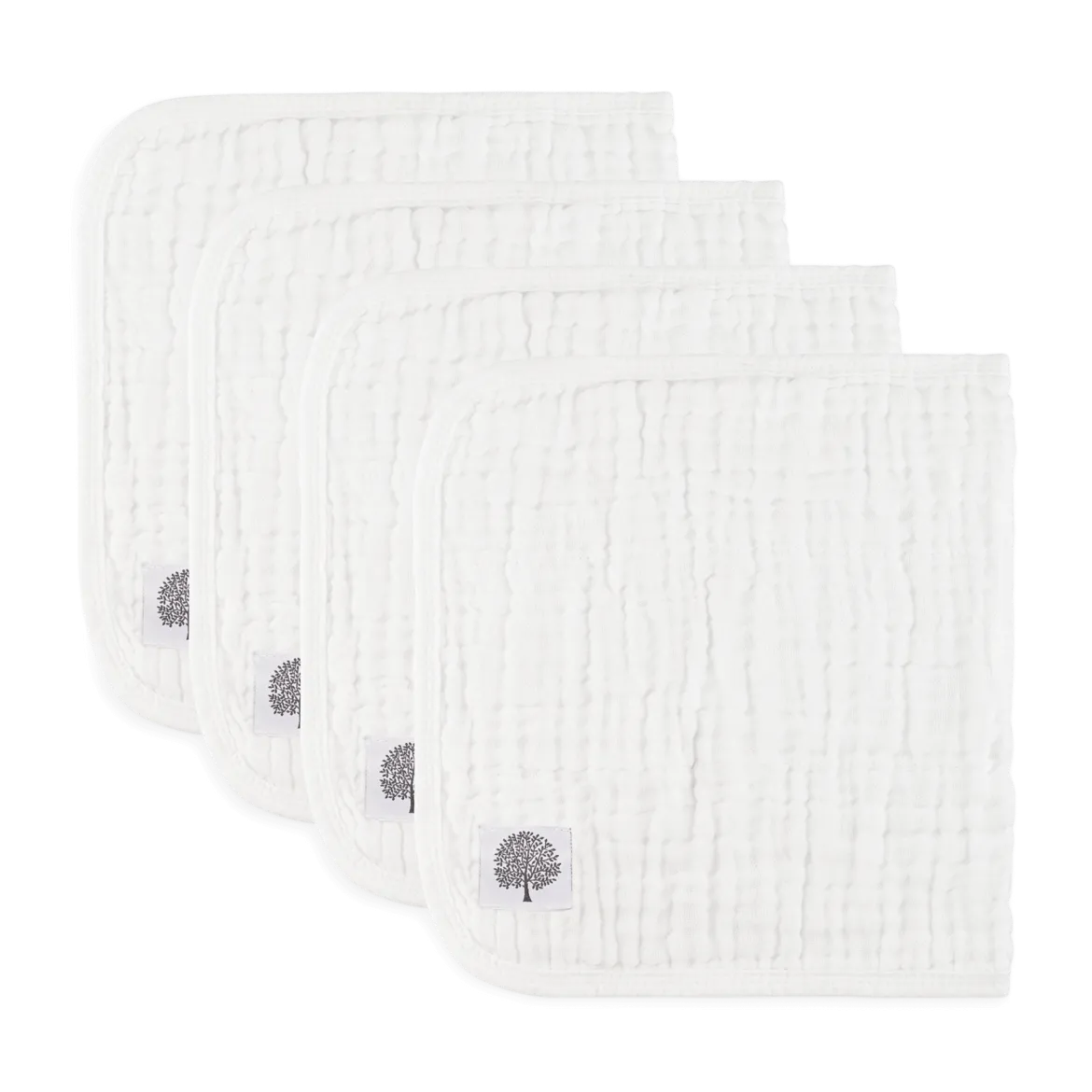 Muslin Cotton Burp Cloths (4-Pack)