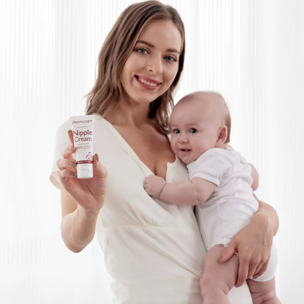 100% Natural Nipple Cream, Vegan Lanolin-free Nipple Butter