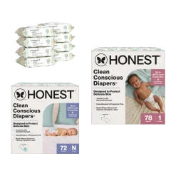 Newborn Diapers & Wipes Starter Bundle