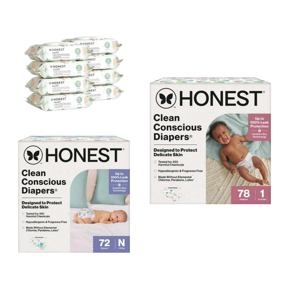 Newborn Diapers & Wipes Starter Bundle