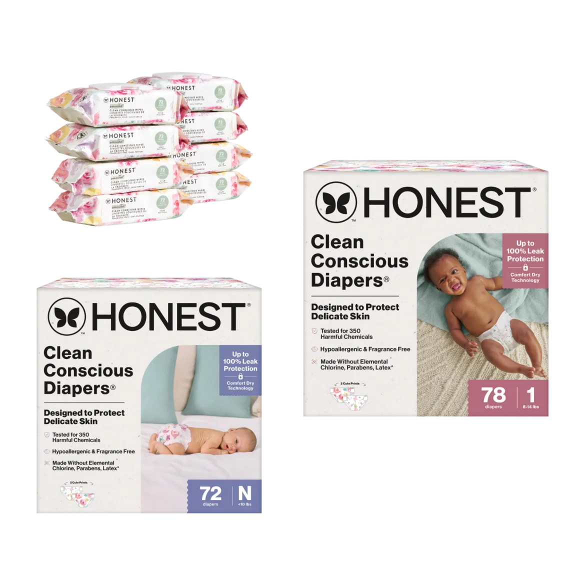 Newborn Diapers & Wipes Starter Bundle