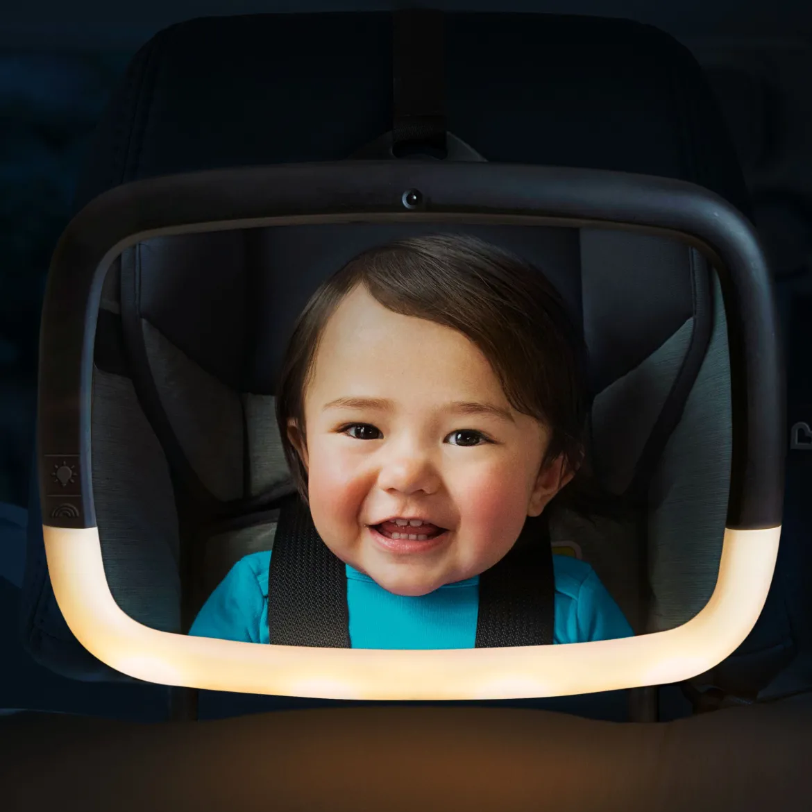 Night Light In-Sight Pivot Car Back Seat Mirror