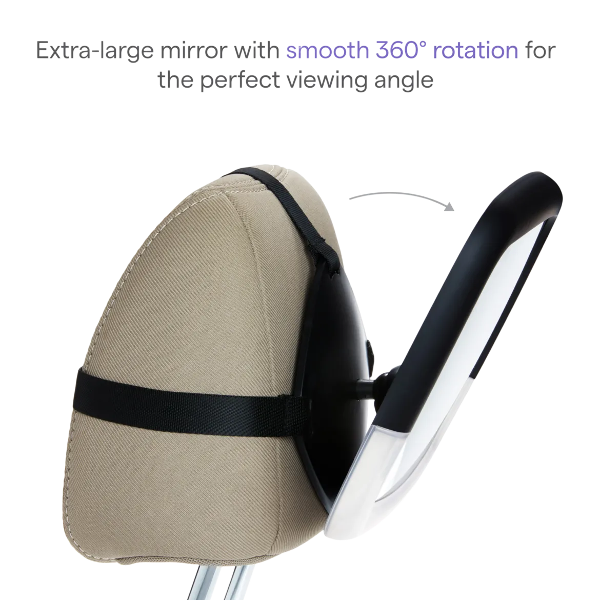 Night Light In-Sight Pivot Car Back Seat Mirror