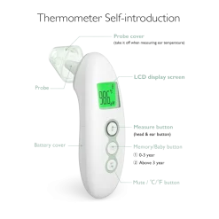 Non-Contact Forehead and Ear Thermometer