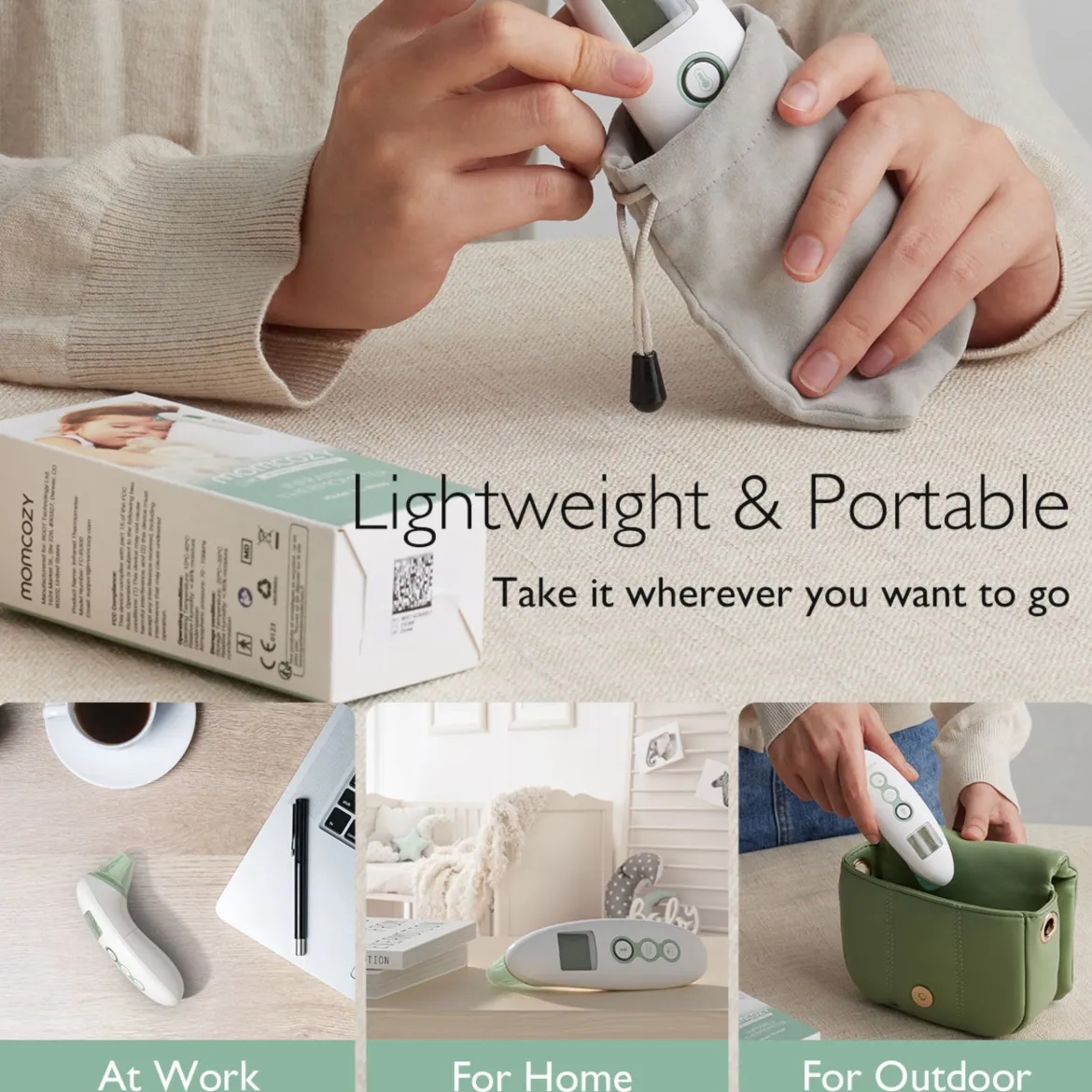 Non-Contact Forehead and Ear Thermometer