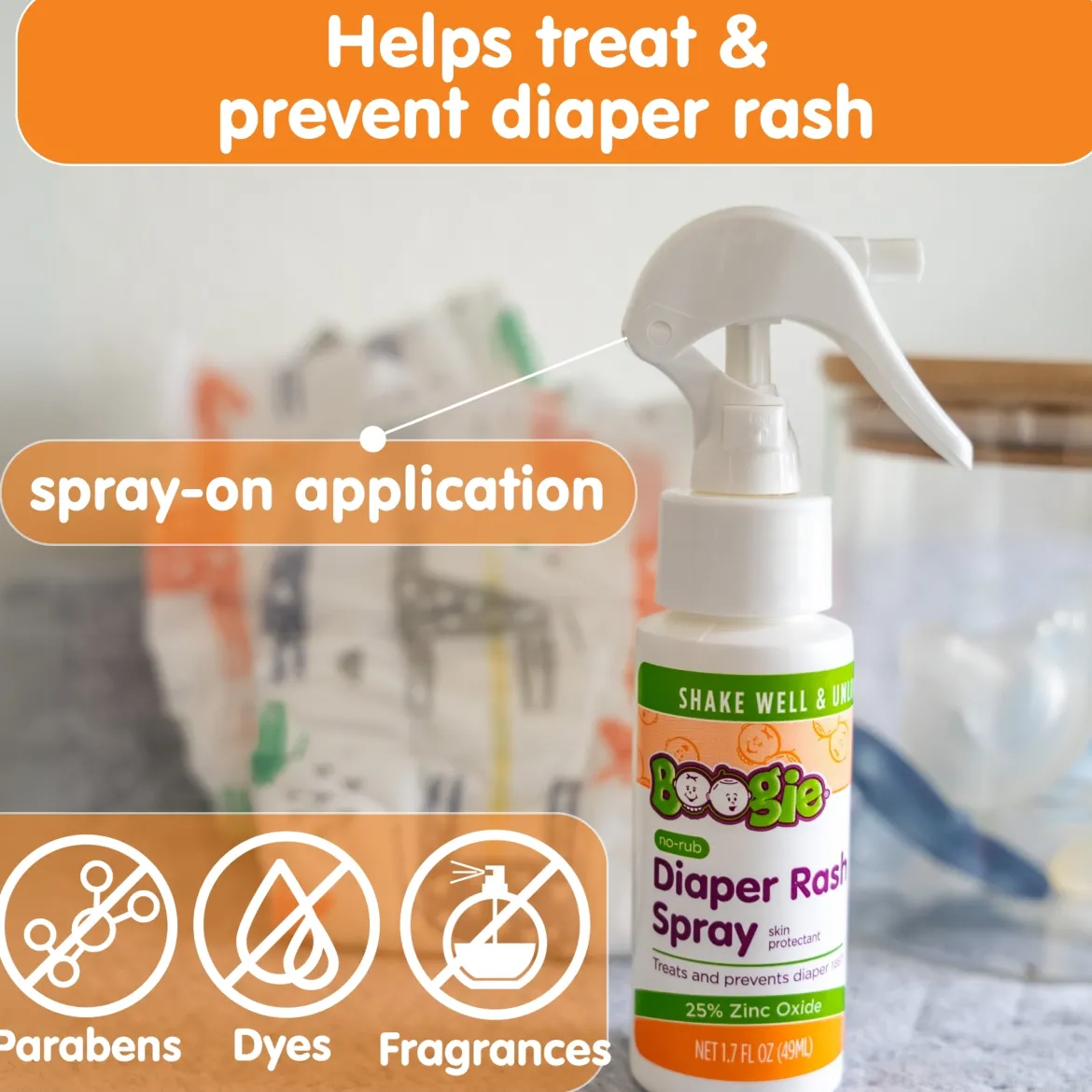 No-Rub Diaper Rash Spray