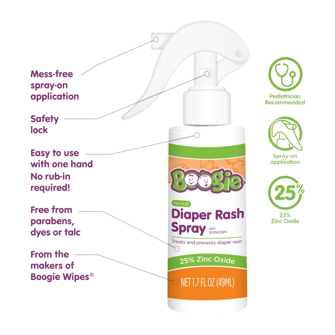 No-Rub Diaper Rash Spray